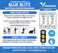 Label for Blue Blitz 750ml