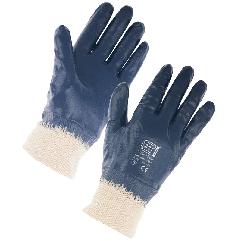 Nitrile Work Glove Full Dip Knit Wrist 511 - Small Pair