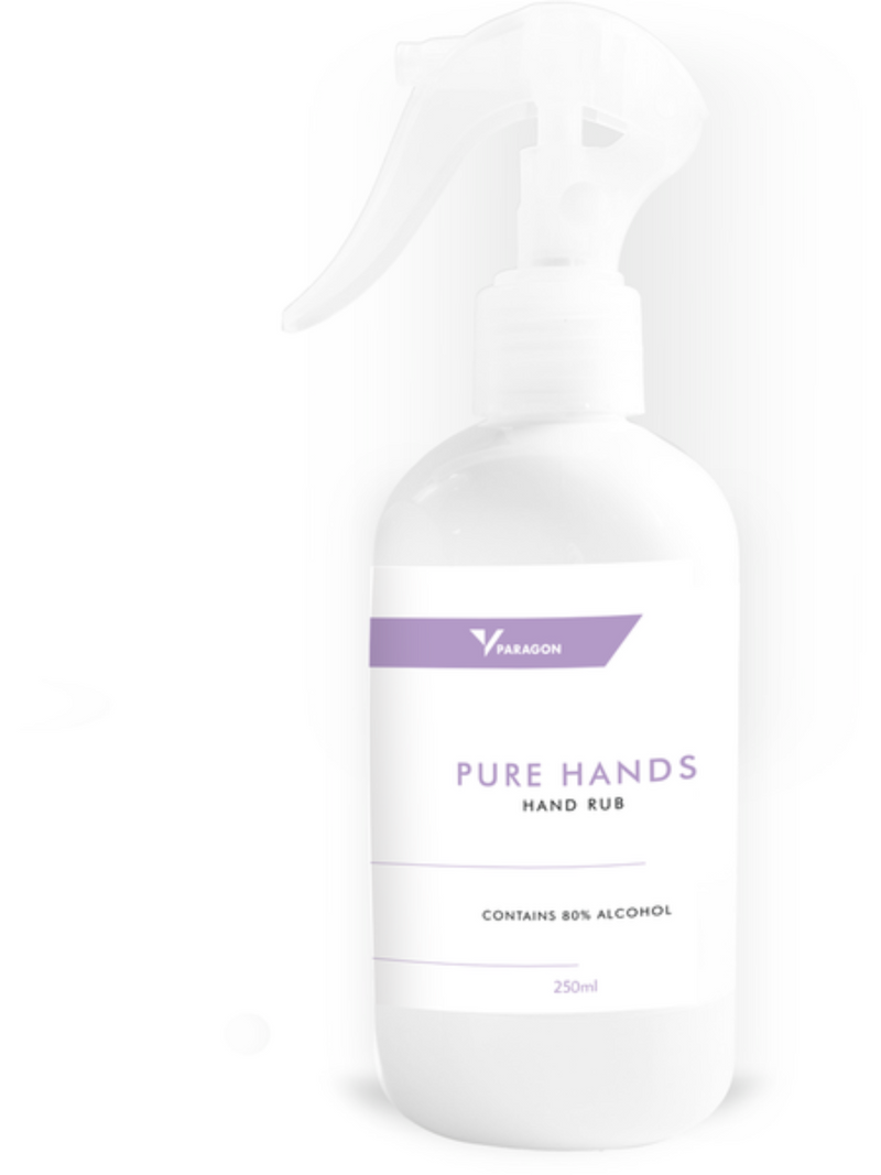 Pure Hands Rub Alcohol - (6 x 250ml)